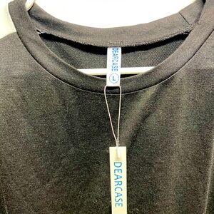 Black and white soft tee.